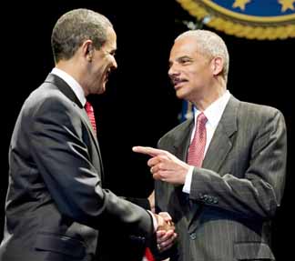 Barack Obama and Eric Holder