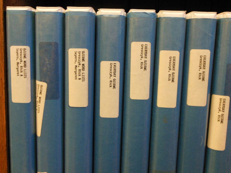 Library Ojibwe Word Lists