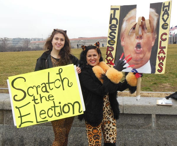 Anti-Trump protesters in DC