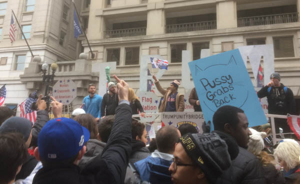 Trump Supporters at Women's March