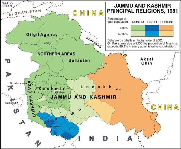 Kashmir Conflict Map