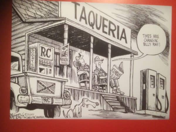 Confederate Taqueria Cartoon