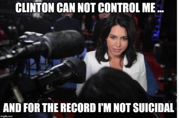 Tulsi Gabbard Clinton Can Not Control Me Meme