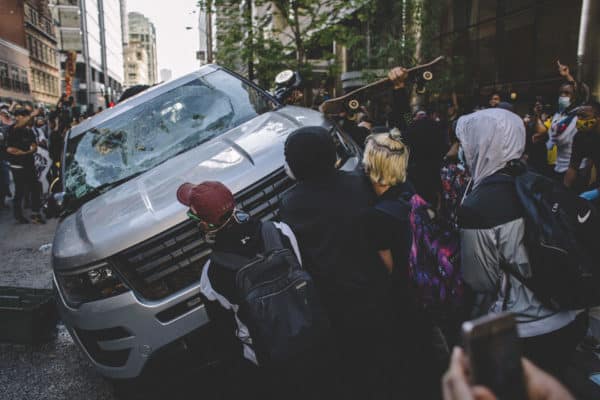Car Being Flipped