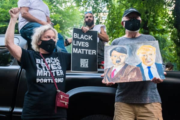 Donald Trump and Adolf Hitler