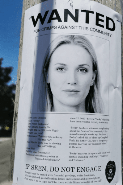Becky Wanted Poster