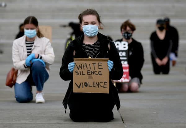 Black Lives Matter in Trafalgar Square, London