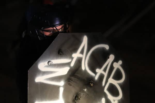 Rioter with Battle Shield in LA