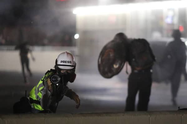 Tear Gas Cloud in LA