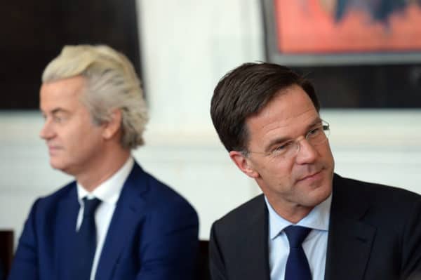 Mark Rutte and Geert Wilders