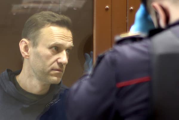 Navalny in Moscow's Babushkinsky District Court