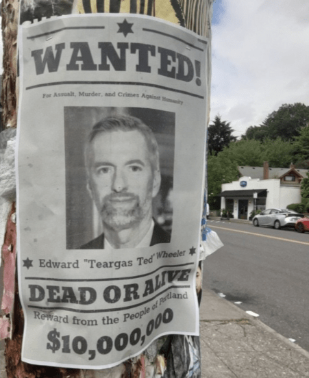 Ted Wheeler wanted poster