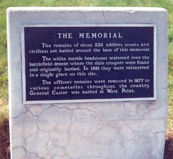 Battle of the Little Bighorn headstone