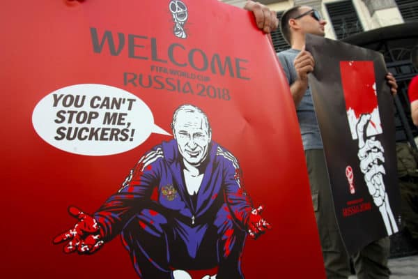 Protest to Boycott FIFA World Cup 2018