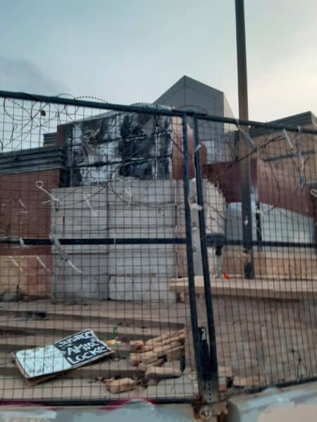 Destroyed Minneapolis Police Precinct 